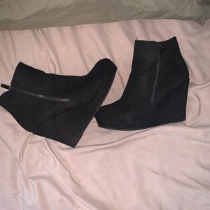 Wedge booties